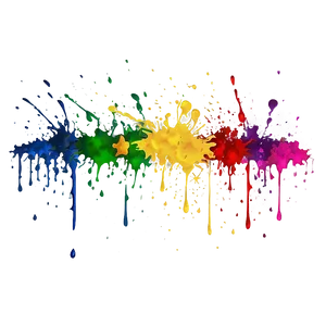 Rainbow Splatter Art Png 05042024 PNG image