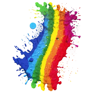 Rainbow Splatter Art Png 43 PNG image