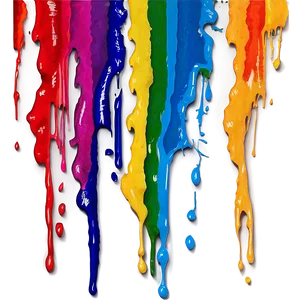 Rainbow Splatter Art Png Fpo17 PNG image