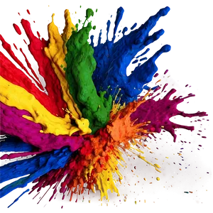 Rainbow Spray Paint Splatter Png Rqn PNG image