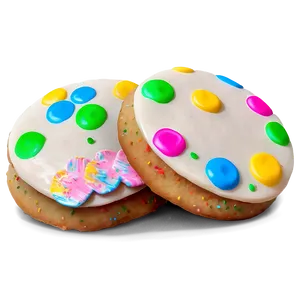 Rainbow Sprinkle Cookies PNG Faj32
