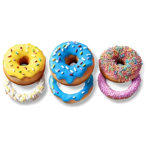 Rainbow Sprinkles Donut Png 05232024 PNG image