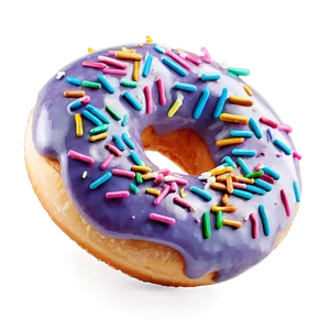 Rainbow Sprinkles Donut PNG Jyd