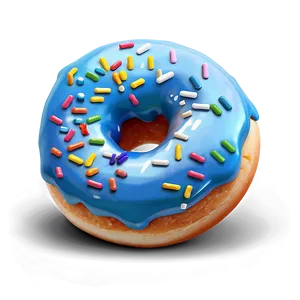 Rainbow Sprinkles Donut PNG Xxp