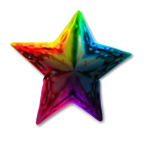 Rainbow Star Pattern Png 06132024 PNG image