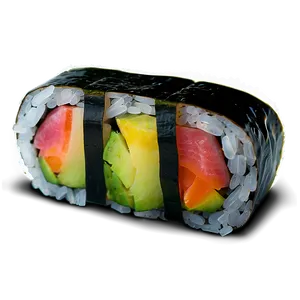 Rainbow Sushi Roll PNG Fil