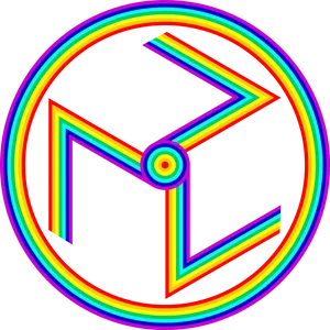 Rainbow Swirl Abstract Art PNG image