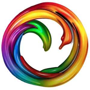 Rainbow Swirl PNG 69