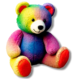 Rainbow Teddy Bear Clipart PNG Ajx