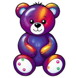 Rainbow Teddy Bear Clipart PNG Oum PNG