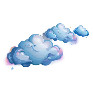 Rainbow Through Cloud PNG 24
