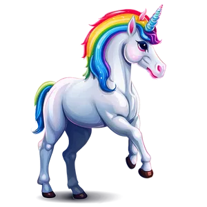 Rainbow Unicorn Clipart Png 06262024 PNG image