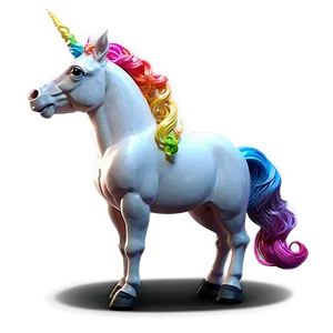 Rainbow Unicorn Png Pbq6 PNG image