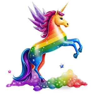 Rainbow Unicorn Theme Png Yat89 PNG image