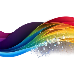 Rainbow Wave Illustration Png 04292024 PNG image