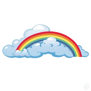 Rainbow With Clouds Adventure PNG Dfn45 PNG