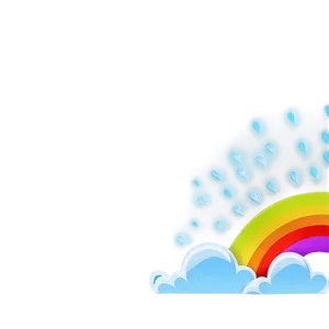 Rainbow With Clouds Daytime Scene PNG 22 PNG