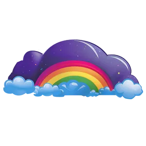 Rainbow With Clouds Fantasy Png 66 PNG image