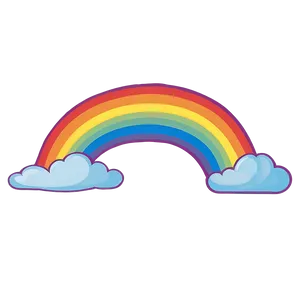 Rainbow With Clouds For Children PNG 83 PNG