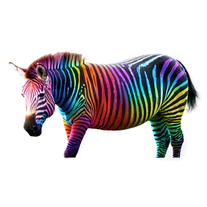 Rainbow Zebra Stripe Png Dcj36 PNG image