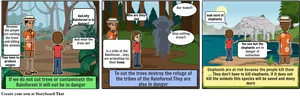 Rainforest_ Conservation_ Educational_ Comic_ Strip PNG image