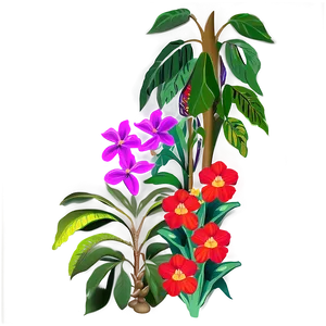 Rainforest Flowers PNG 41