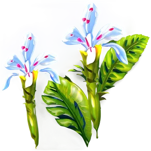 Rainforest Flowers PNG Fny