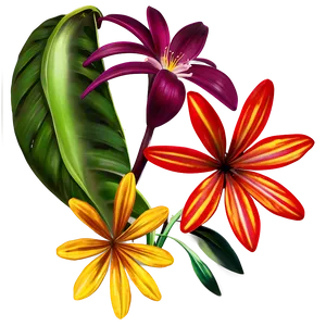 Rainforest Flowers PNG Sda
