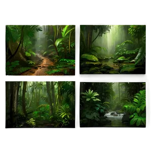 Rainforest Layers And Wildlife Png 33 PNG image