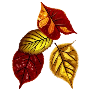 Rainy Autumn Leaves Png Xrk26 PNG image