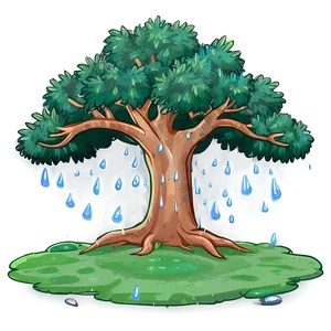 Rainy Day Big Tree Scene PNG 63 PNG