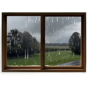 Rainy Day Window Scene Png Qsh16 PNG image