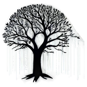 Rainy Scene Tree Silhouette Png Oxt27 PNG image