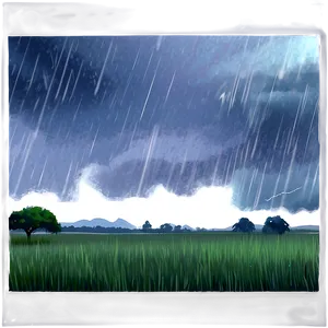 Rainy Thunderstorm Land Png Myg PNG image