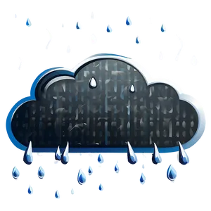 Rainy Weather Cloud Vector Png 06262024 PNG image