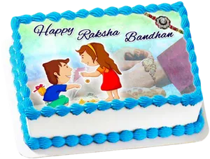 Raksha Bandhan Celebration Cake PNG