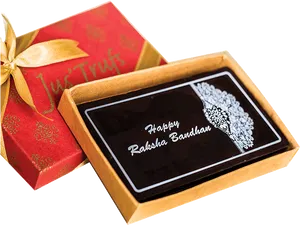 Raksha Bandhan Chocolate Gift Box PNG image