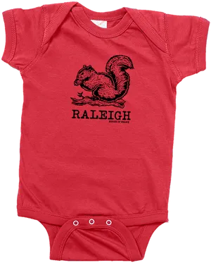 Raleigh Squirrel Red Baby Onesie