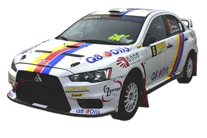Rally Car Mitsubishi Lancer Evolution Sponsor Decals