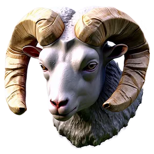 Ram Head As Zodiac Sign Aries PNG 06292024 PNG