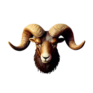 Ram Head As Zodiac Sign Aries PNG Bee
