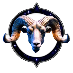 Ram Head In Space Theme PNG 06292024