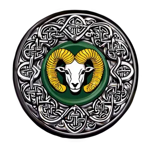 Ram Head With Celtic Knots PNG Fcu