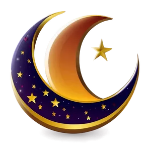 Ramadan Crescent Moon PNG 06252024