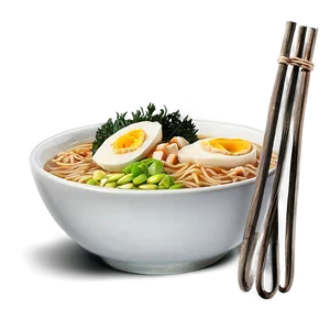 Ramen Noodle Soup PNG Vsk51