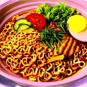 Ramen Noodles Masterpiece PNG 7