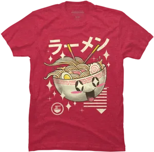 Ramen Smiling Bowl Tshirt Design