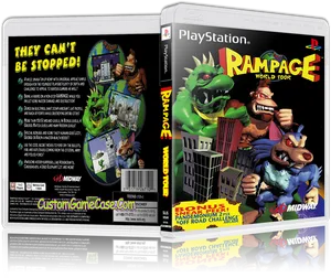 Rampage World Tour Play Station Game PNG image