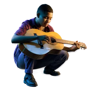 Random Person Playing Guitar Png 06252024 PNG image