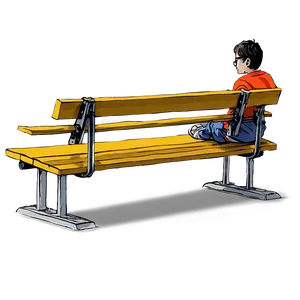 Random Person Sitting On Bench Png Kle PNG image